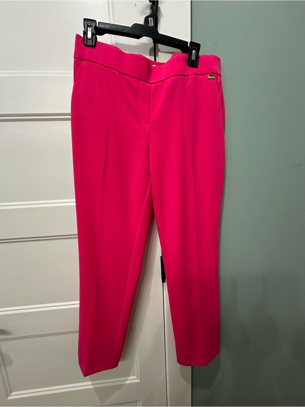 Anne Klein Hot Pink Cropped Tailored Pants